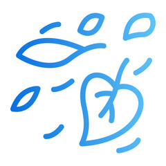 leaves gradient icon