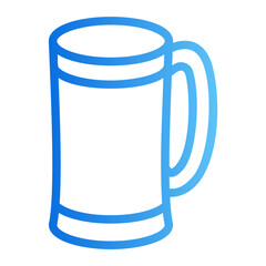 beer mug gradient icon