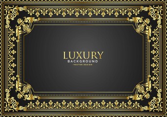 luxury decorative  golden frames with luxury colors