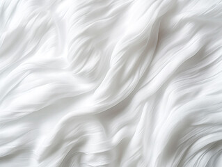Fototapeta na wymiar White silk fabric texture background. Close up of white silk fabric texture.AI Generated 