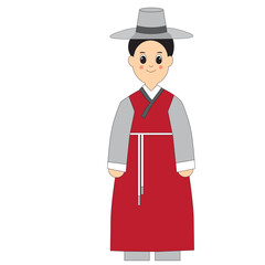 Traditional Korea Man Cloth