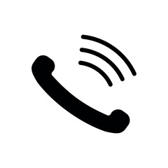 telephone communication sign symbol vector glyph color icon