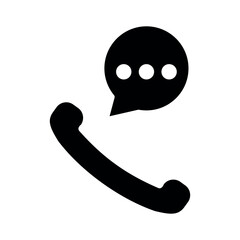 telephone communication sign symbol vector glyph color icon