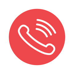 telephone communication sign symbol vector glyph color icon