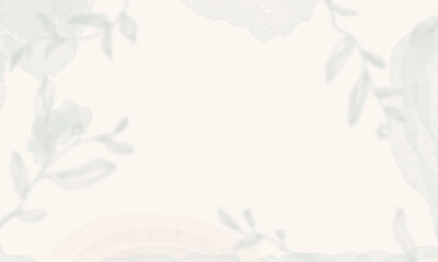 Obraz premium Floral hand drawn background. Botanical fine art wallpaper with flowers, branches and eucalyptus leaves. 