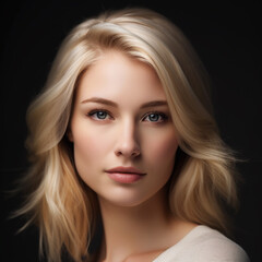 Fototapeta premium beautiful woman close up portrait. Generative AI