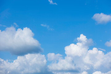 blue sky and cloudy sky