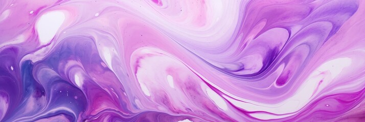 Abstract background of pink and purple colors, fluid art acrylic paints. Marble imitation. Generative AI