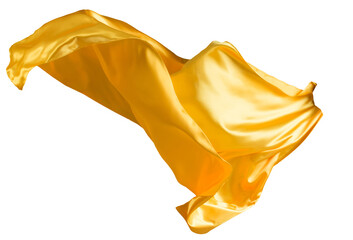 Yellow cloth flutters