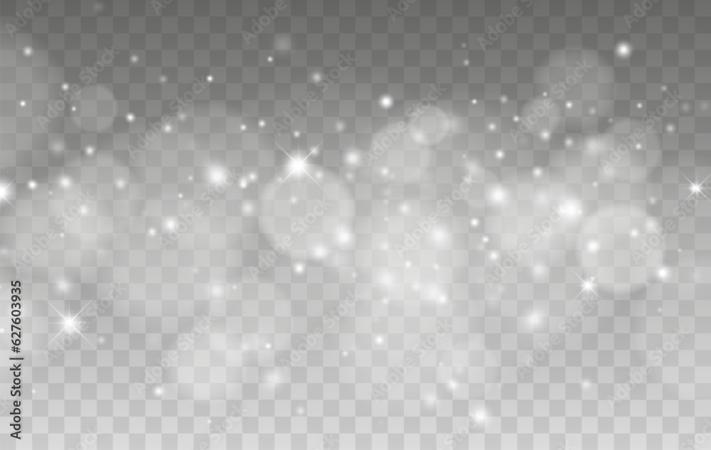 Aufkleber bokeh lights isolated. vector background with gold sparkles