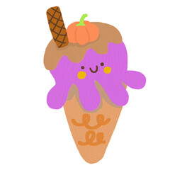 Various types of Halloween ice cream
