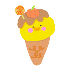 Various types of Halloween ice cream