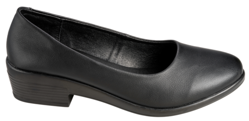 Black court shoes isolated on white background, Women shoes, Piccadilly on white Background PNG File.