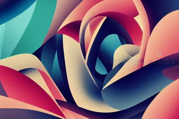 Poster Organic abstract gradient wallpaper background header illustration © VSzili