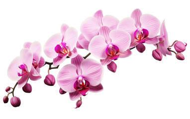 Fototapeta na wymiar Isolated Orchid Flower PNG with Transparency. AI