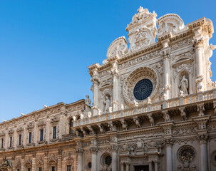 Obraz premium Basilica of Santa Croce is a 17th-century baroque church