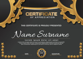 abstract certificate design 
