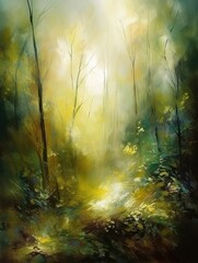 Obraz na płótnie Canvas A walk in the woods 