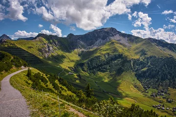 Foto op Canvas Road on the Mountains of Malbun, Liechtenstein © Pedro