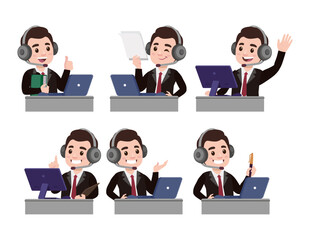 Call center and customer service character