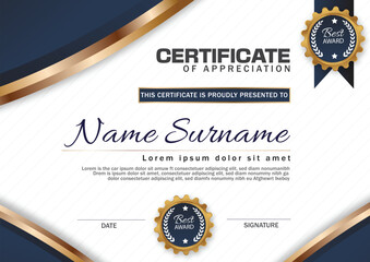 certificate of template design 