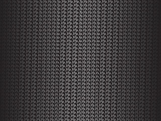 Black metal texture steel background. Luxurious 3d ornament. Perforated metal sheet.