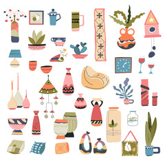 Home interior design, furnishing and decoration