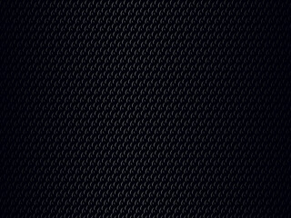 Black metal texture steel background. Luxurious 3d ornament. Perforated metal sheet.