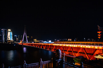 Fototapeta na wymiar Yuzhong District, Chongqing City - City Night View