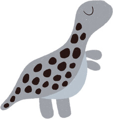 Fototapeta premium Dinosaur Cartoon Hand drawn Illustration.