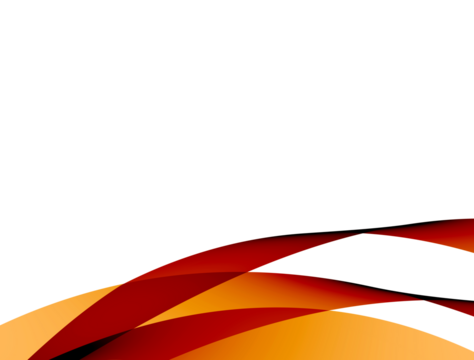 abstract red and orange gradient wave curve dynamic Png transparent background