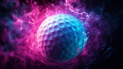 Dynamic Golf Ball in Action, Ideal for Golf Enthusiasts and Pros