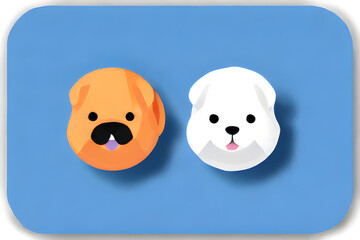puppy icon. Generative AI