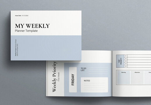 Weekly Planner Template Landscape