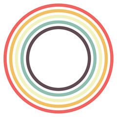 Fototapeta premium Stripe Retro Shape