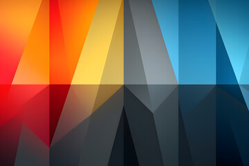 Background - tech style with red, orange and blue colors and black elements, abstract, flat design, minimalistic, illustration. - Generative AI