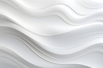 Obraz premium abstract wavy white background wave pattern design, AI generate