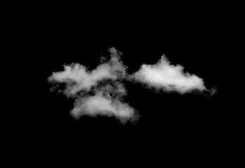 white cloud on black background,isolated