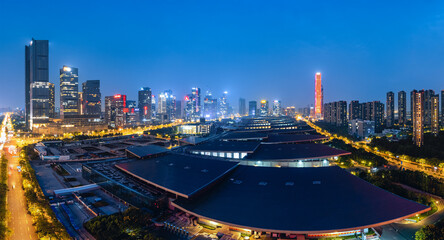 Fototapeta na wymiar Nanjing International Expo Center, Jiangsu Province, China