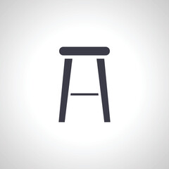 chair icon. Dining chair icon.