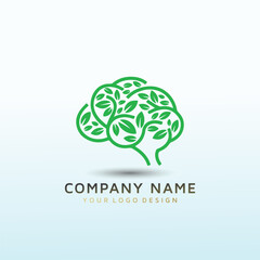 brain and mental wellness company logo design