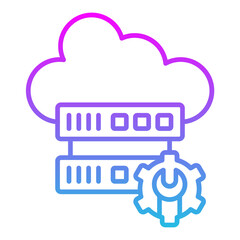 Cloud maintenance Icon