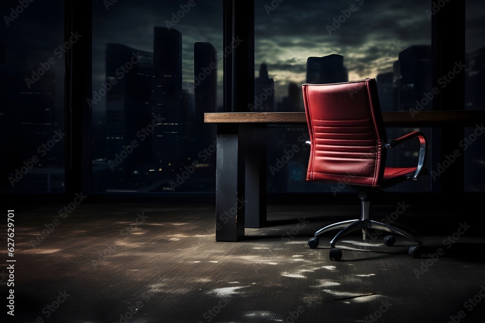 Canvas Prints Empty Chair - Signifying Job Loss