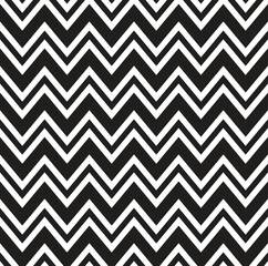 Seamless pattern, seamless black and white vector pattern with zig zag waves