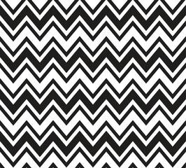 Seamless pattern, seamless black and white vector pattern with zig zag waves
