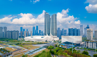 Fototapeta na wymiar Urban Scenery of Nanjing, Jiangsu Province, China