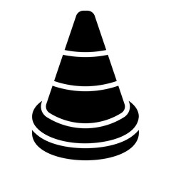 traffic cone Solid icon