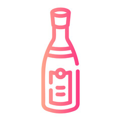 champagne Line Gradient Icon