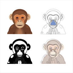 monkey vector