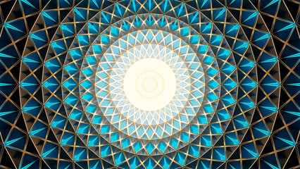 Mirada al cielo desde el interior de un templo consagrado a la energía sideral con vistas a la cúpula de los seres venidos de los astros © JuanAntonio